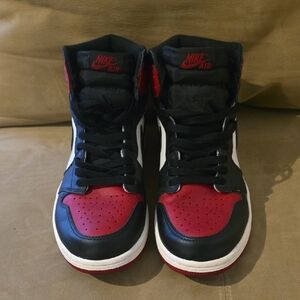 Jordan 1 Retro OG High 'Bred Toe' - Size 10.5 Shoe